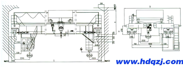 QD型125/32噸電動雙梁橋式起重機 QD型125/32噸電動雙梁橋式起重機
