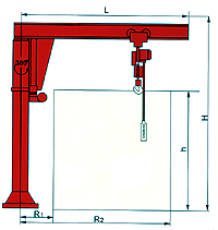 定柱式旋臂起重機 定柱式旋臂起重機