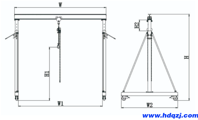 可升降龍門吊 可升降龍門吊